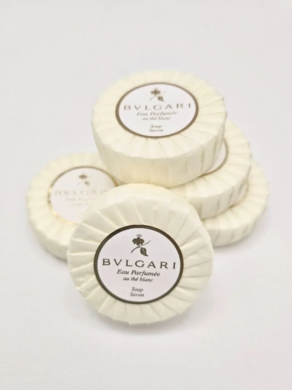 Bvlgari Eau Parfumee au the Blanc Soap 75g/2.6oz - Pack of 5